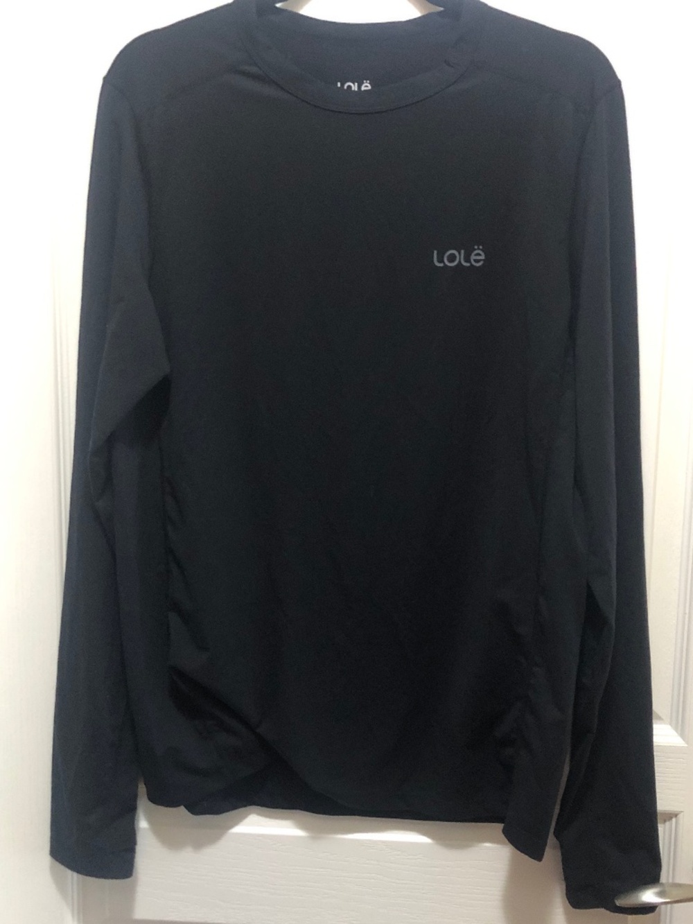 Lole Black Base Layer Merino Wool Blend Long Sleeve Top M